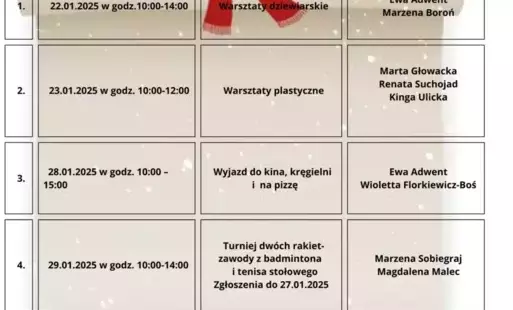 Zdjęcie do Ferie zimowe w naszej szkole
