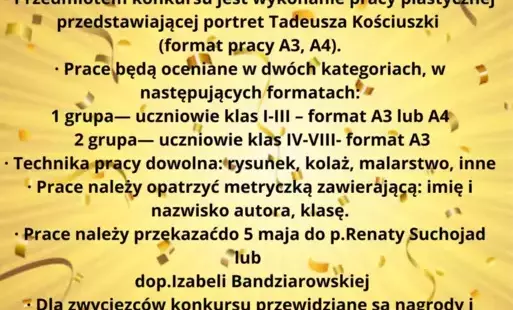 Zdjęcie do Konkurs na portret Tadeusza Kościuszki